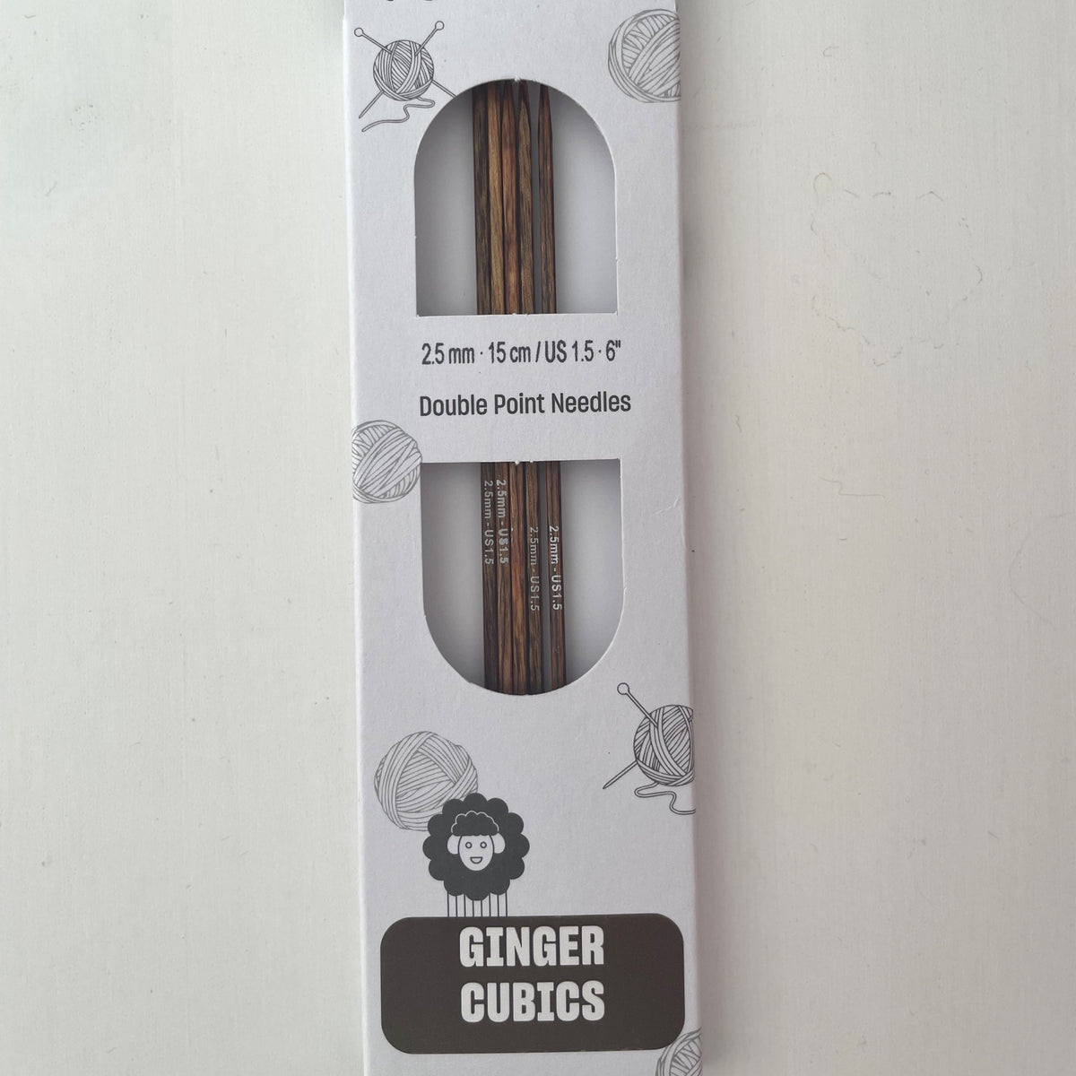 KnitPro Ginger Cubics Double Pointed Needles