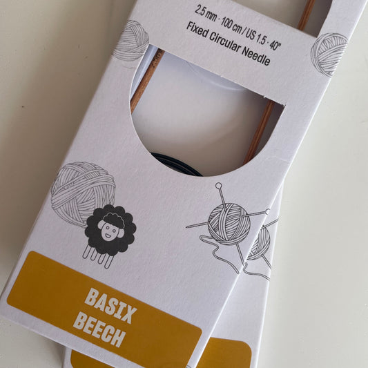 KnitPro Basix Beech Fixed Circular Needles