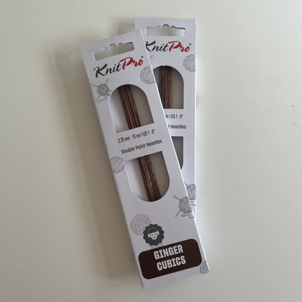 KnitPro Ginger Cubics Double Pointed Needles
